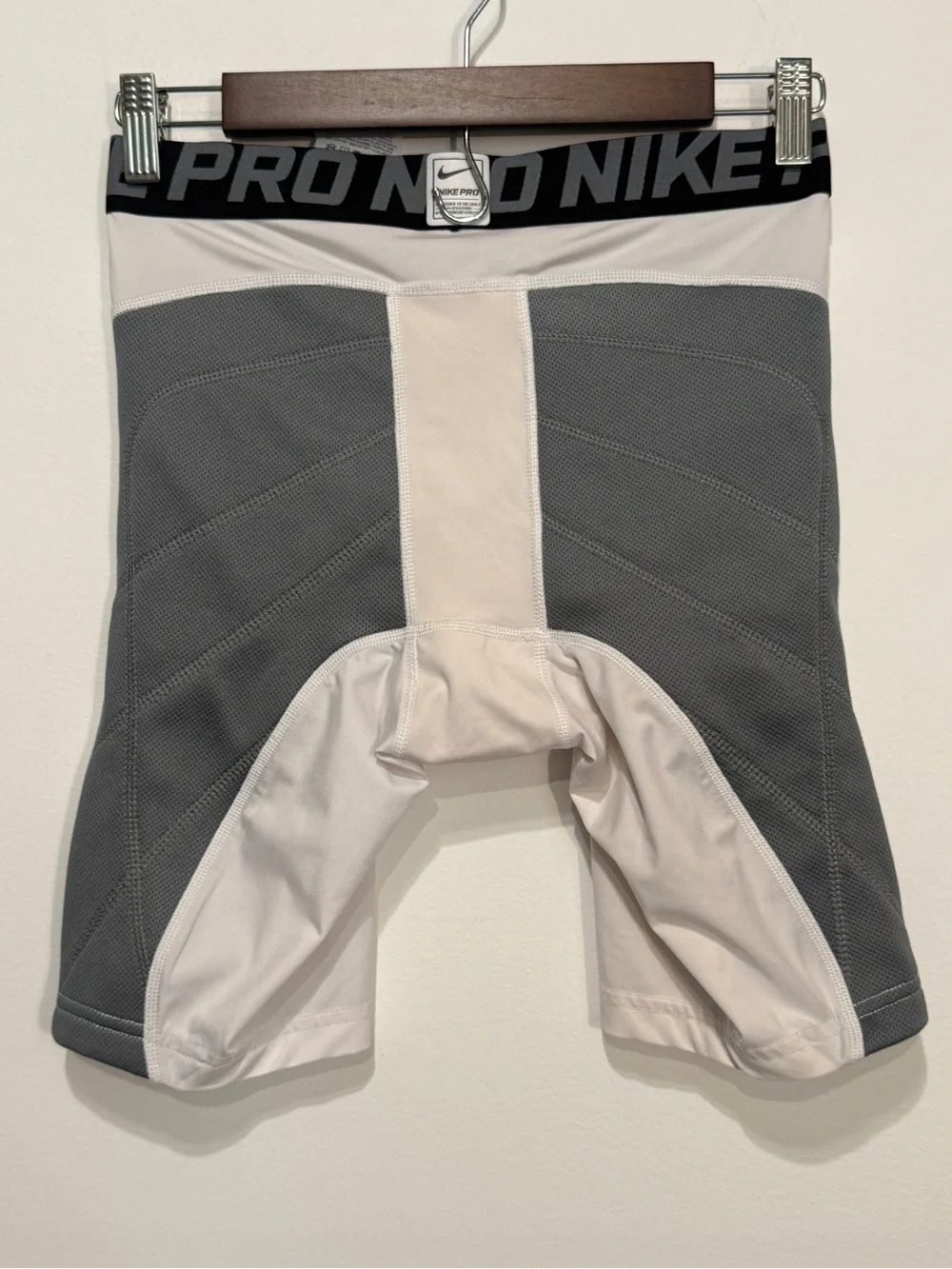 VGUC Nike Pro Youth Hyperstrong Sliding Shorts - White / Gray Size XL